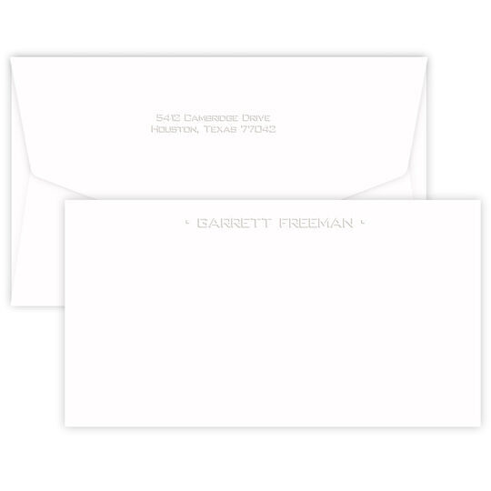 Embossed One Line Marquee Cards